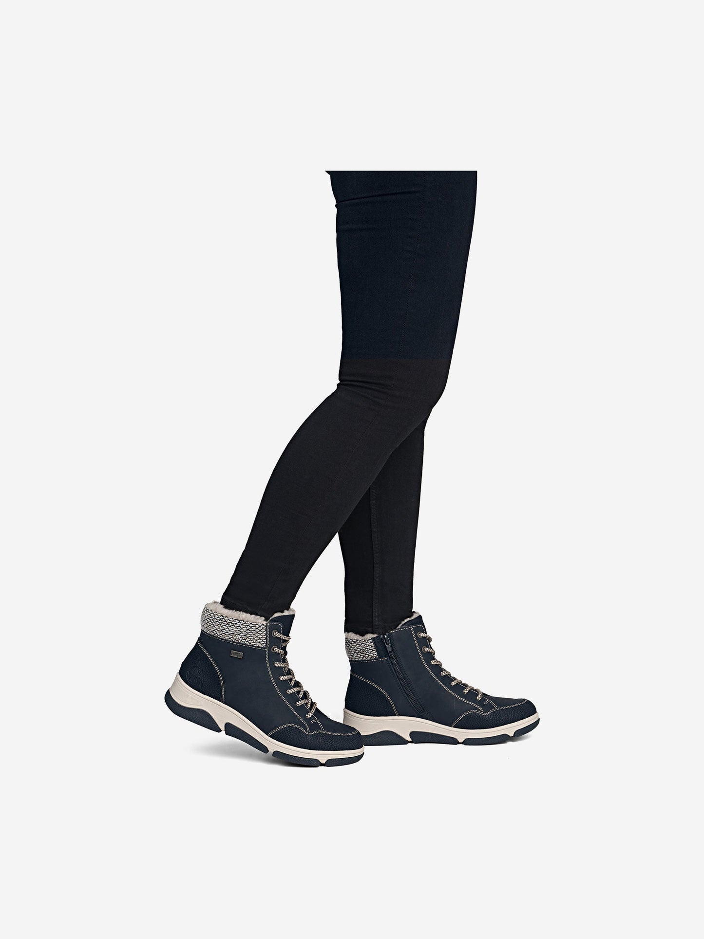 Rieker женские ботинки черный