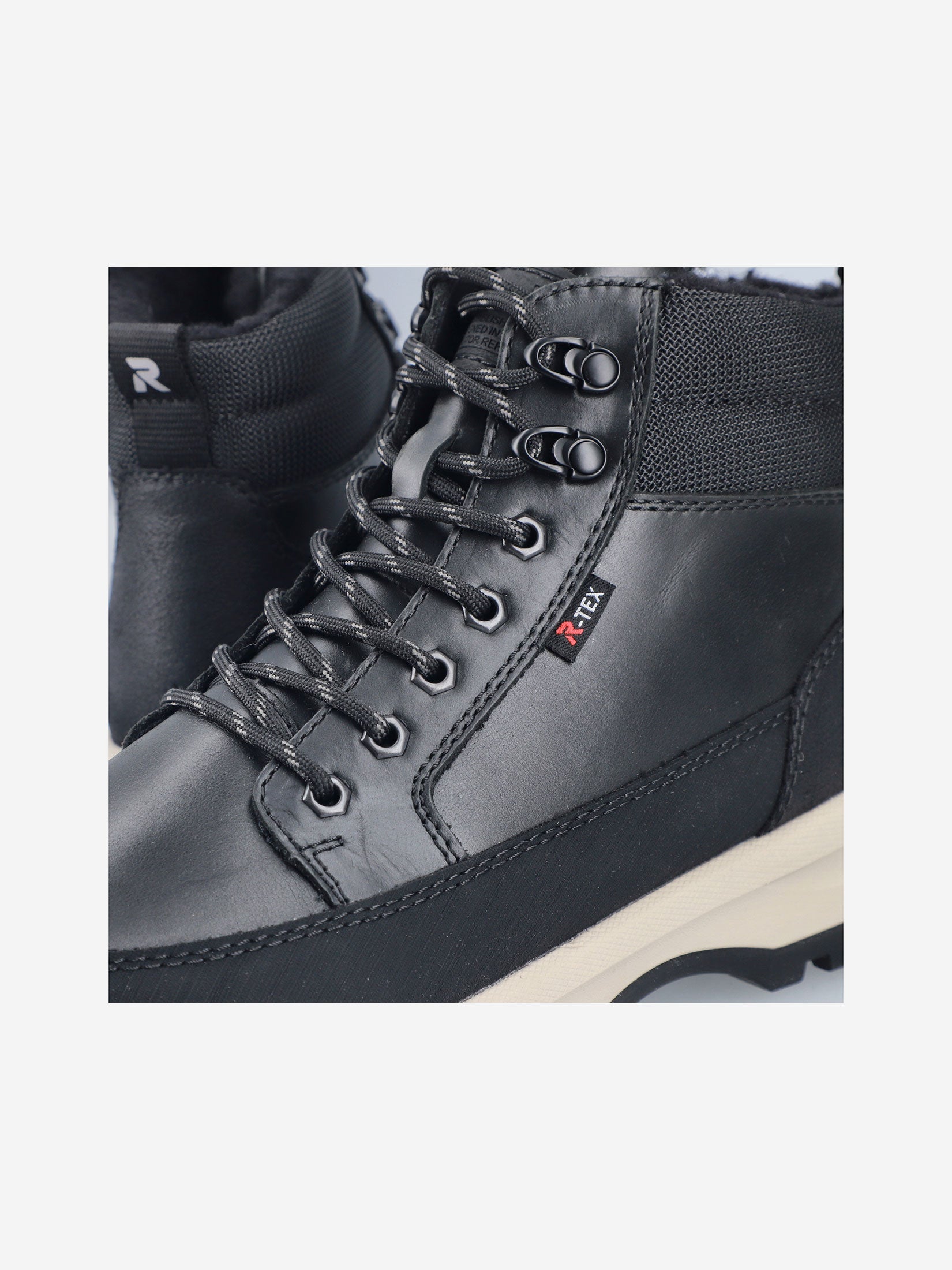 Rieker мужские ботинки черный
