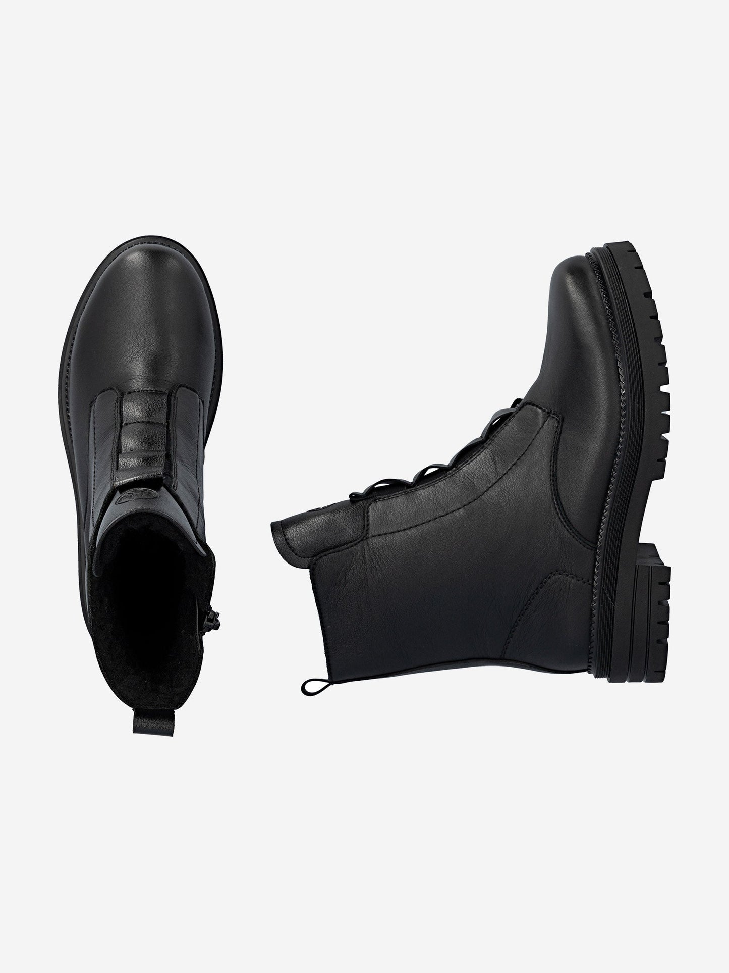 Rieker женские ботинки черный